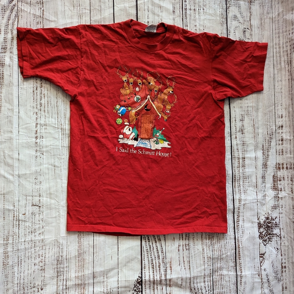 Vintage Schmitt House Christmas T - XL
